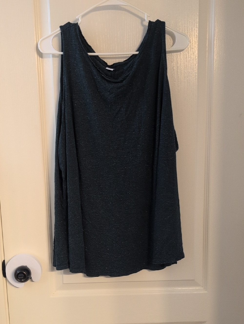 Old Navy Sleeveless Shimmer Tank Top - Dark Teal 4X